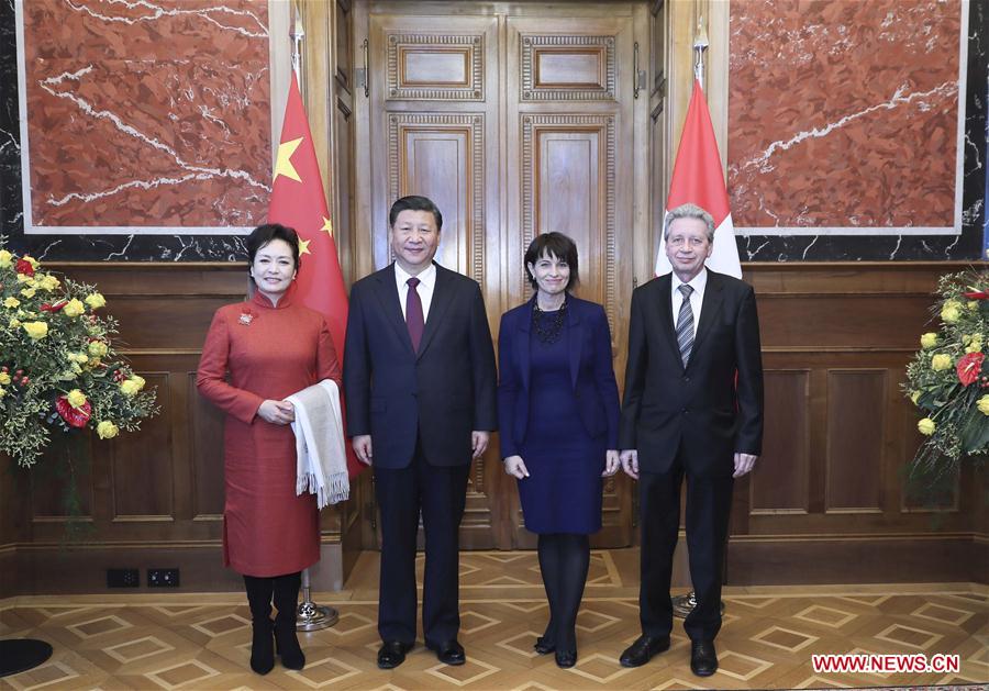 Le président chinois souhaite renforcer l'amitié et la coopération avec la Suisse à l'occasion de sa visite dans le pays