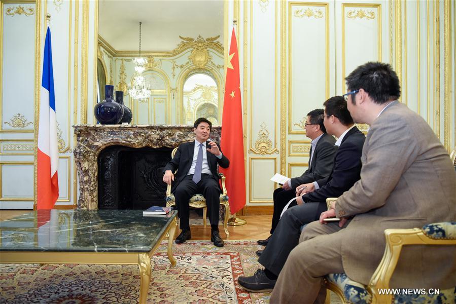 Les relations franco-chinoises ne changeront pas leur cap en 2017, estime l'ambassadeur de Chine en France 