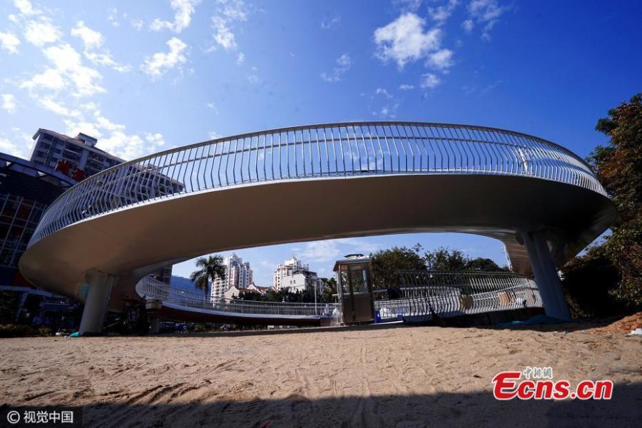 Ouverture de la première piste cyclable surélevée de Chine à Xiamen