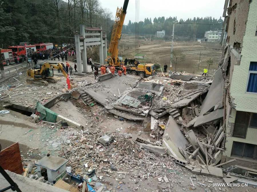 Chine : de nombreuses personnes ensevelies suite à l'effondrement d'immeubles d'habitations