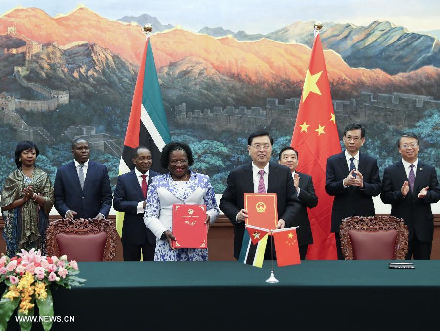Chine-Mozambique : les organes législatifs conviennent de renforcer leurs relations