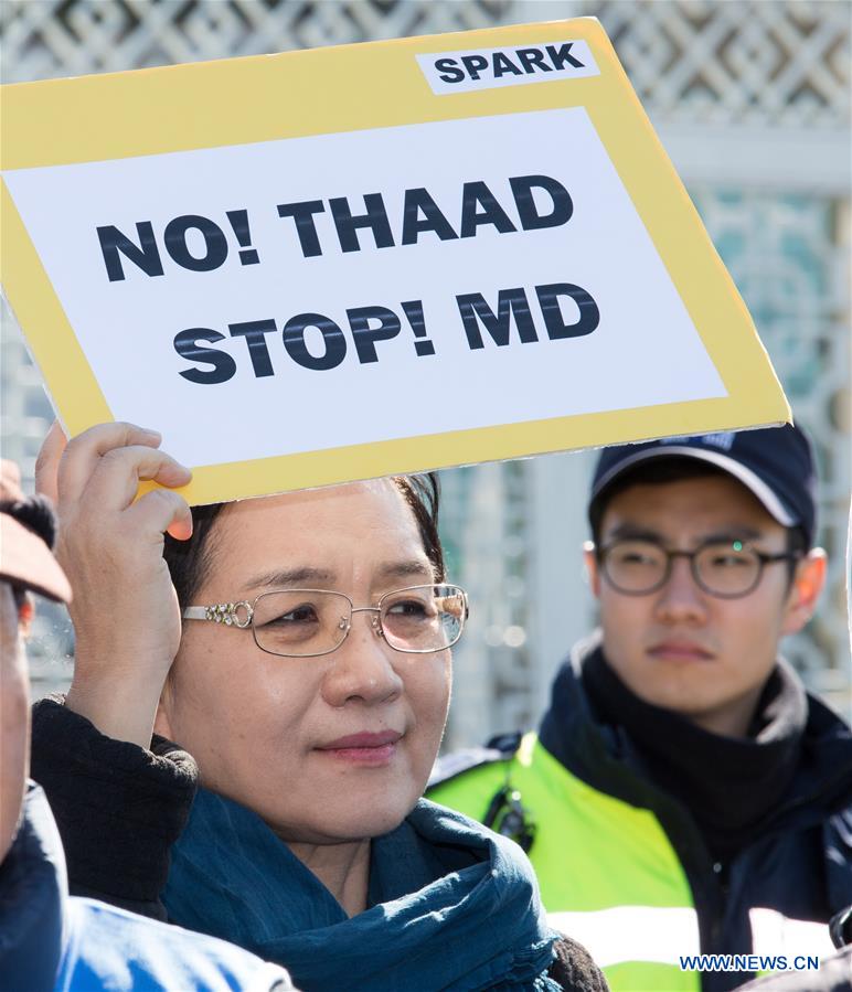 République de Corée : manifestation contre l'installation du THAAD