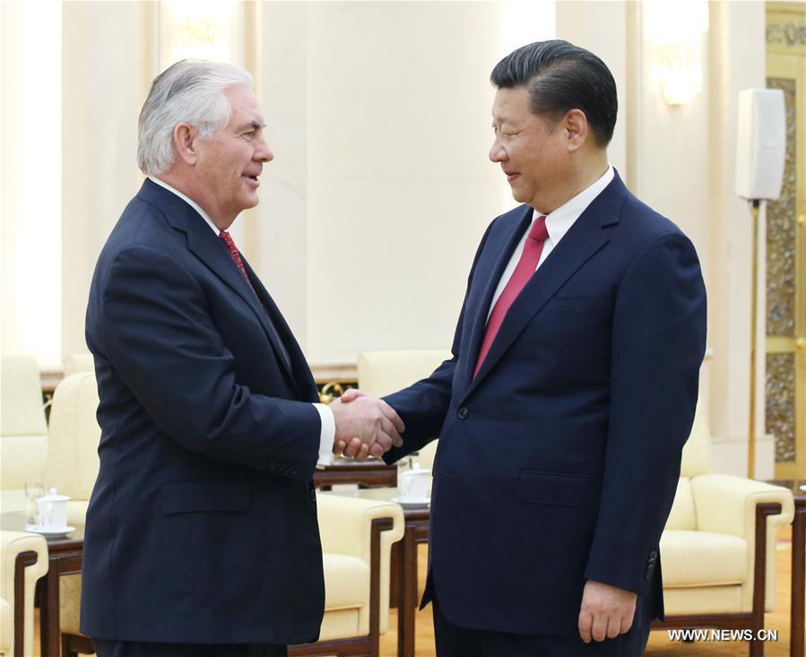 Le président chinois rencontre le secrétaire d'Etat américain