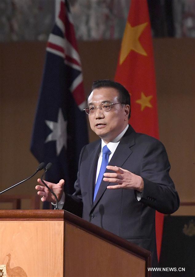 Le Premier ministre chinois promet de s'associer à l'Australie dans la promotion de la mondialisation économique