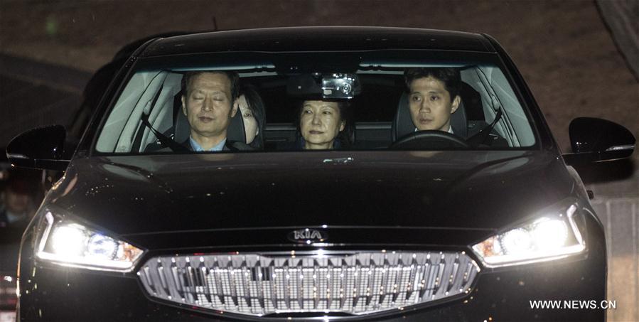L'ex-présidente sud-coréenne arrêtée après sa destitution pour une affaire de corruption