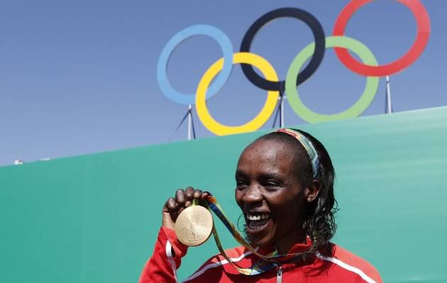 Jemima Sumgong, la première Kényane championne olympique, convaincue de dopage lors des Jeux de Rio