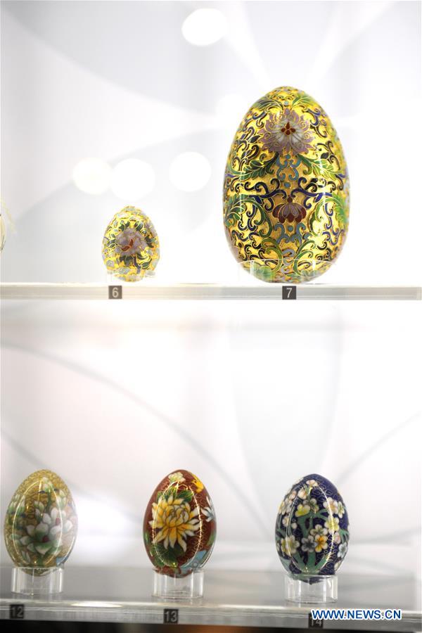Des œufs de Pâques exposés à Singapour