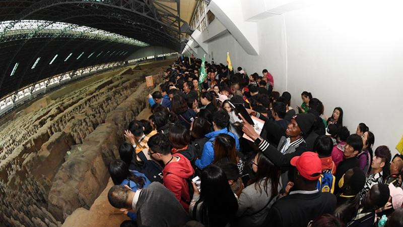 Nouveau record de visiteurs au Musée des guerriers en terre cuite pendant les congés de Qingming