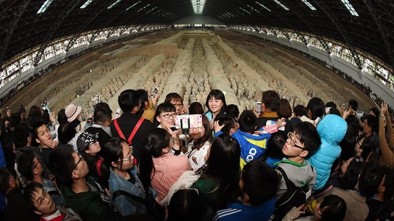 Nouveau record de visiteurs au Musée des guerriers en terre cuite pendant les congés de Qingming