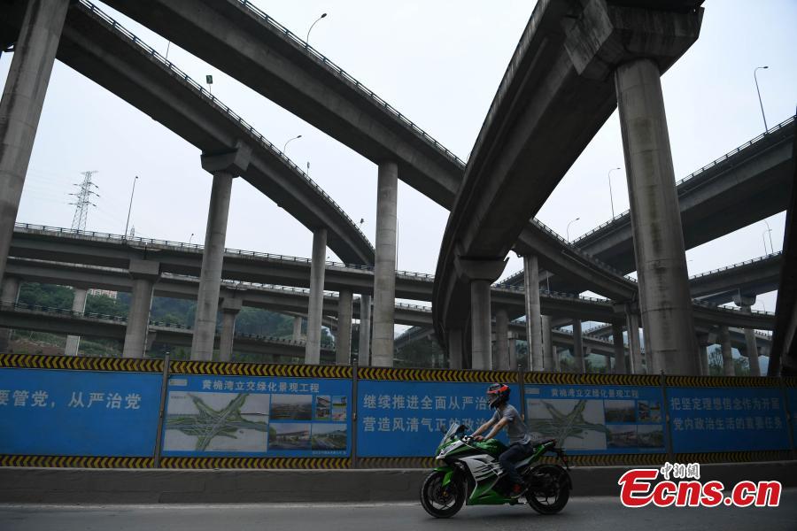 Chongqing : un échangeur autoroutier très complexe