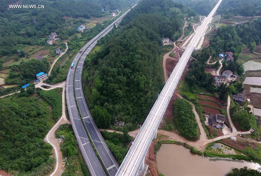 Transport ferroviaire à grande vitesse entre Xi'an et Chengdu