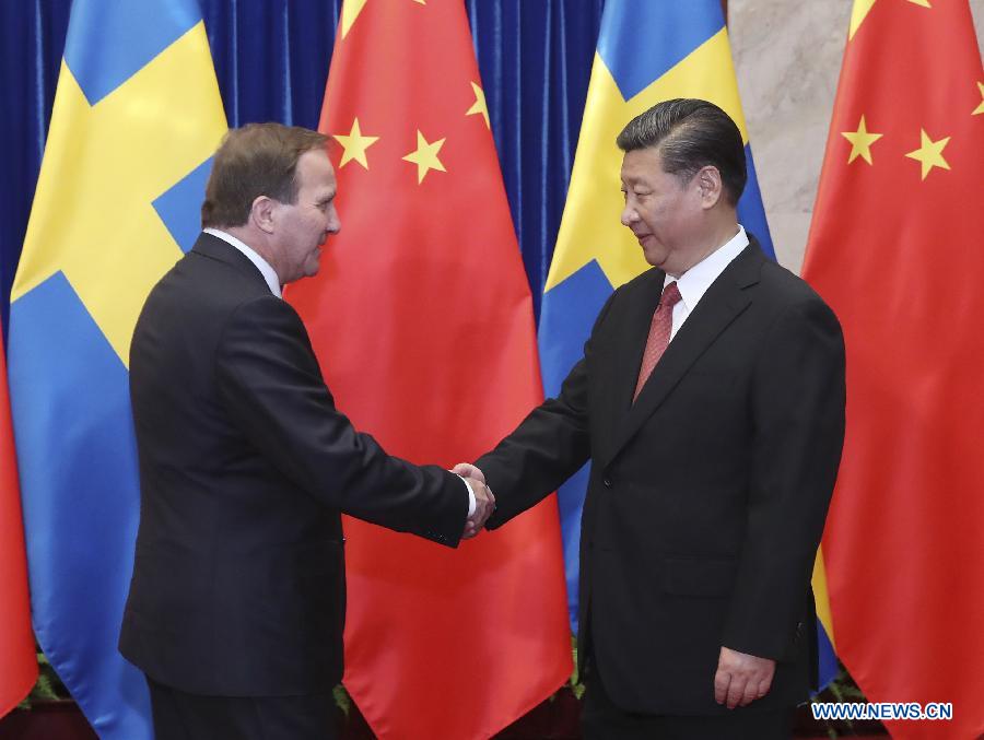Le président chinois appelle au renforcement des relations avec la Suède