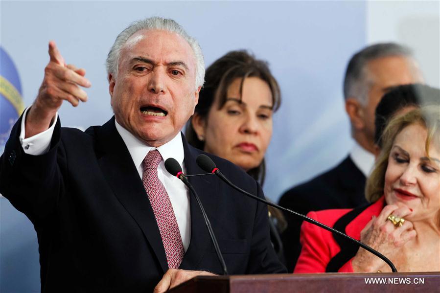 Brésil : Temer rejette les accusations de corruption et critique le procureur