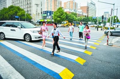 Des passages piétons en 3D à Beijing