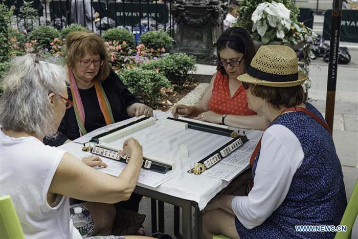 Un marathon de mahjong à New York