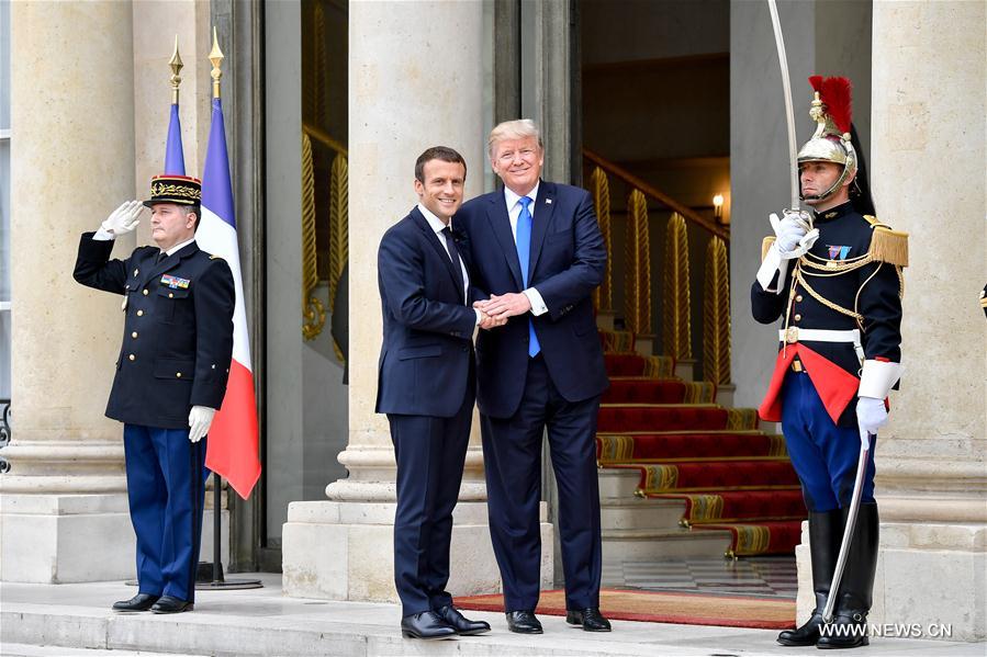 Terrorisme, Syrie, climat et accords commerciaux au cœur des discussions Macron-Trump
