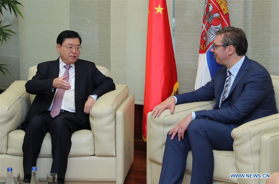 Visite en Serbie du plus haut législateur chinois Zhang Dejiang