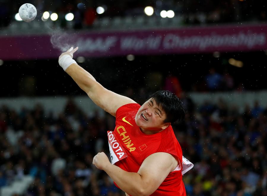 Mondiaux d'athlétisme, lancer du poids : la Chine enfin récompensée