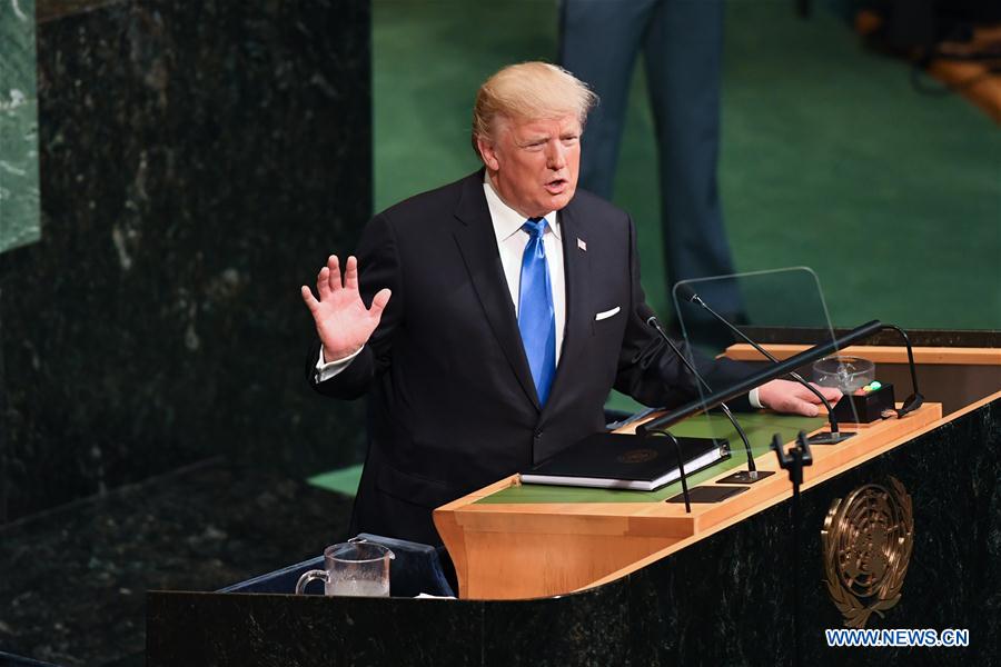 Lors de son premier discours devant l'Assemblée générale des Nations unies, Trump a ciblé la RPDC et l'Iran