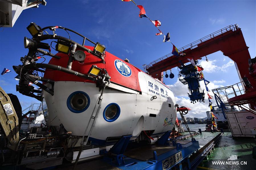 Essai en haute mer du nouveau submersible habité chinois
