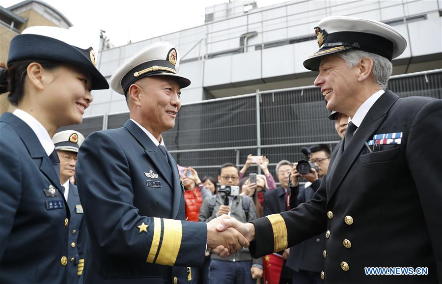 Une flotte d'escorte de la marine chinoise achève une visite de courtoisie en Grande-Bretagne