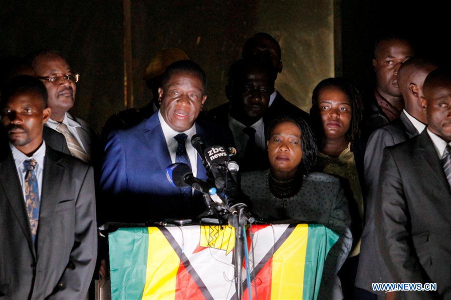 Zimbabwe : le futur président Mnangagwa remercie le peuple et l'armée pour leur soutien