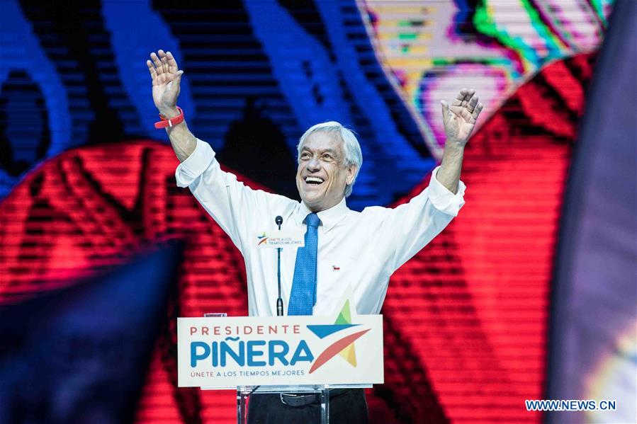 Chili: Sebastian Pinera élu président pour la seconde fois