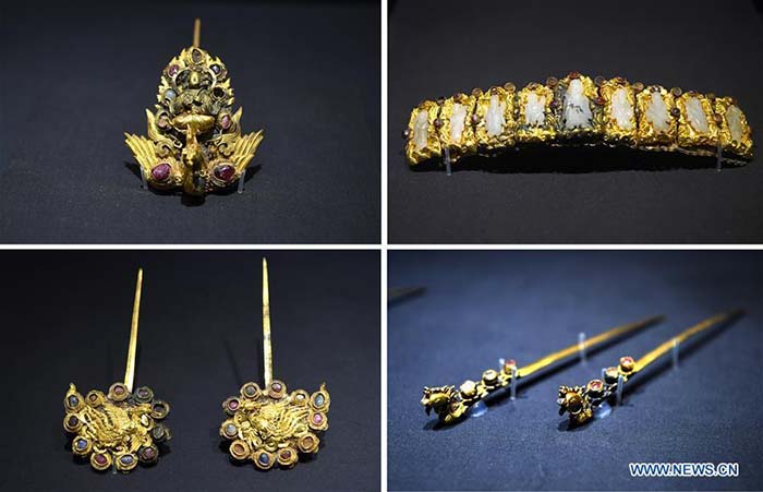 Exposition de bijoux de la dynastie Ming dans le Jiangxi