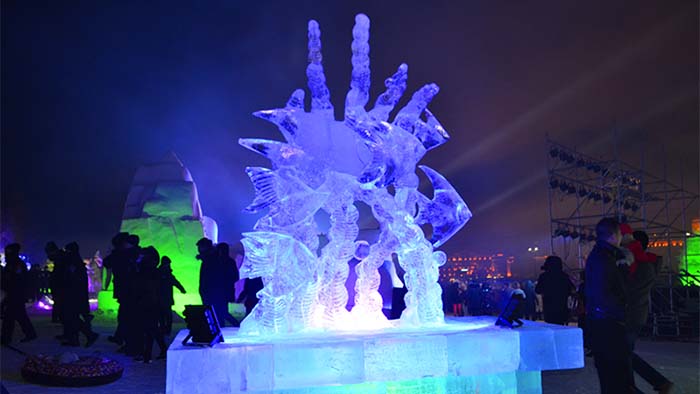 Mongolie intérieure: ouverture du Festival international de glace et de neige d'Arxan