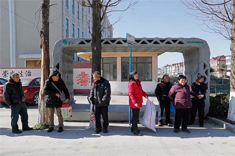 Première mondiale : un arrêt de bus imprimé en 3D à Shanghai