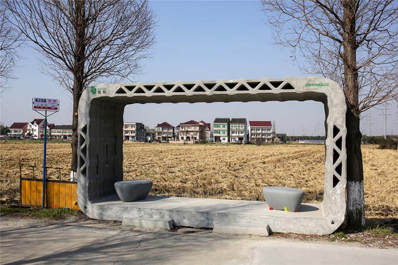 Première mondiale : un arrêt de bus imprimé en 3D à Shanghai