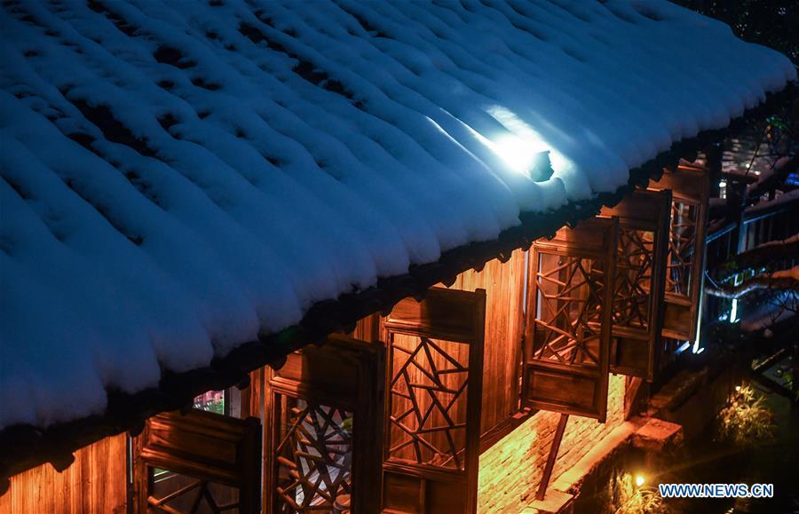 Les beautés de Wuzhen sous la neige