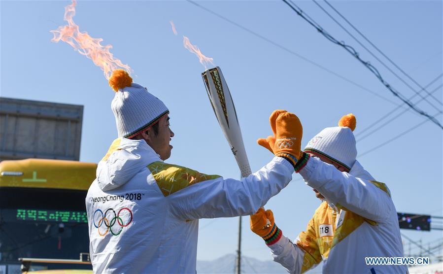 Relais de la torche des JO d'hiver de PyeongChang