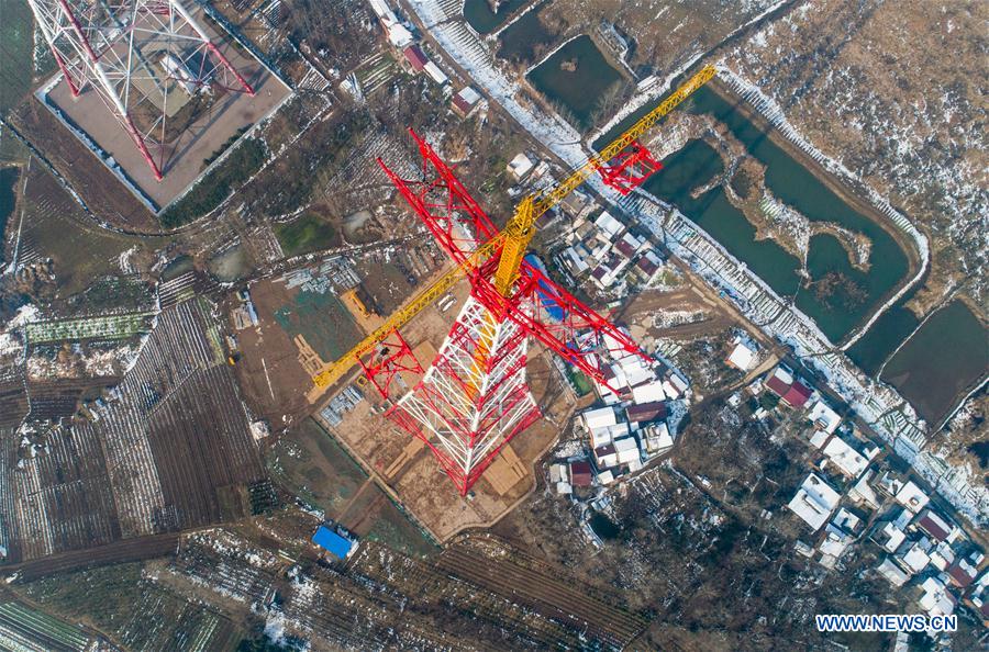 Chine : construction d'une ligne à ultra haute tension dans l'est