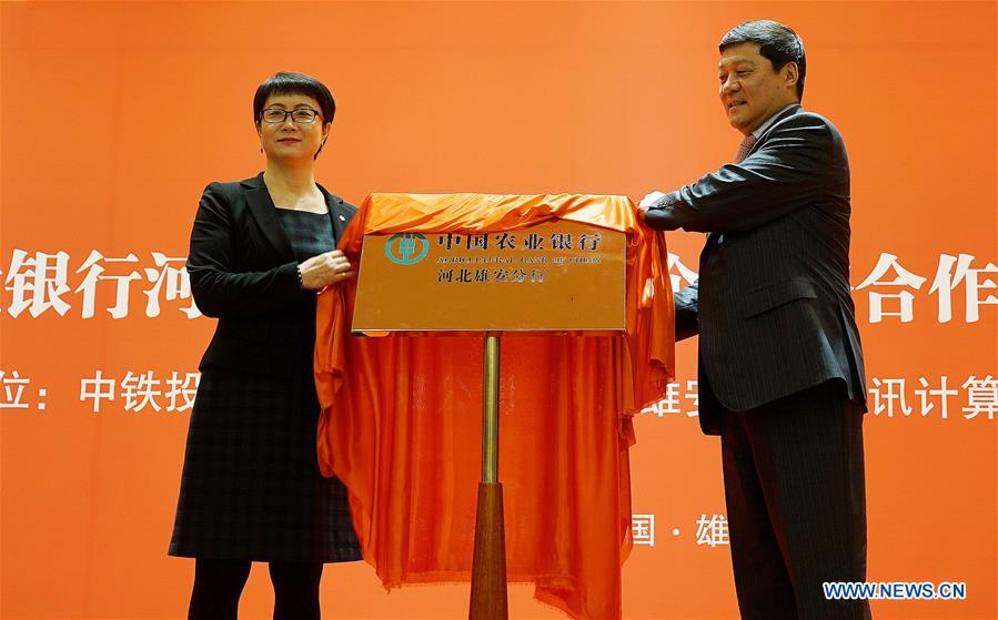 La Banque agricole de Chine ouvre une succursale dans la Nouvelle Zone de Xiongan
