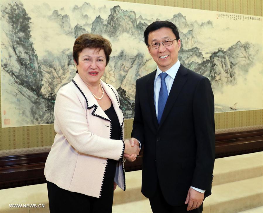 Un vice-Premier ministre chinois appelle à une coopération plus étroite avec la Banque mondiale