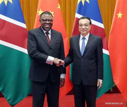 Le Premier ministre et le plus haut législateur chinois rencontrent le président namibien
