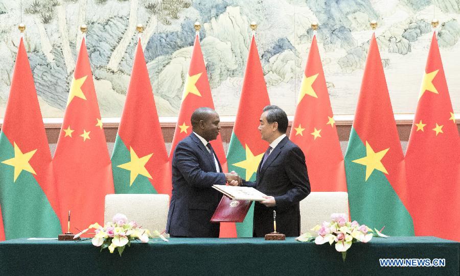 La Chine et le Burkina Faso reprennent leurs relations diplomatiques