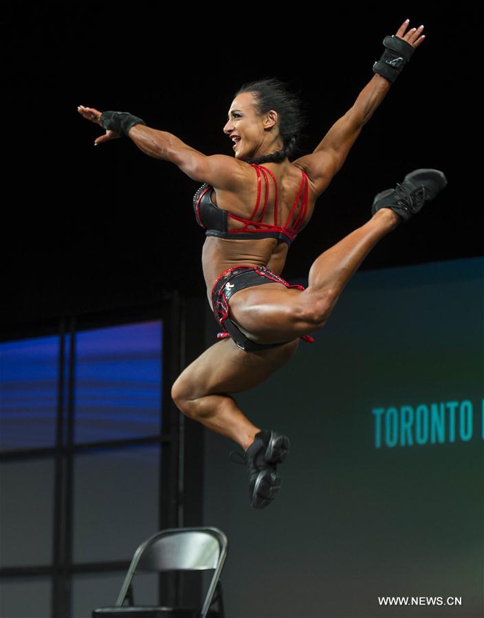 Canada: concours de body-building à Toronto
