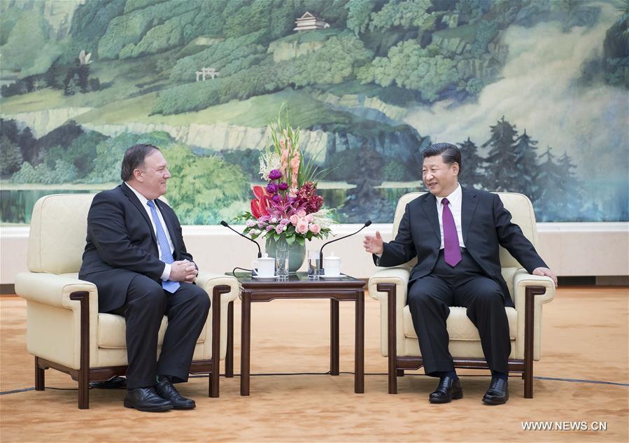 Le président chinois reçoit le secrétaire d'Etat américain