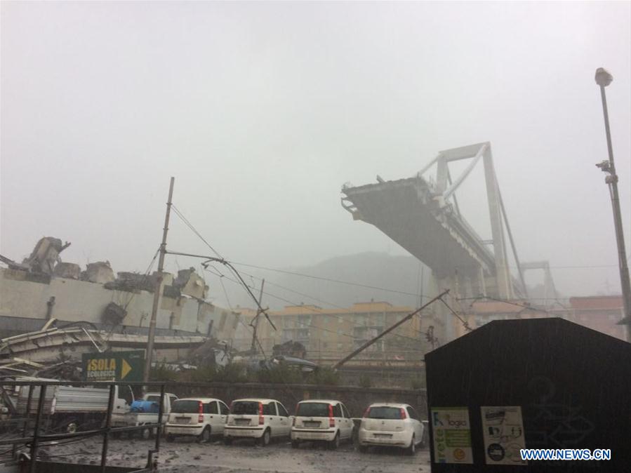 Italie : au moins 20 morts dans l'effondrement d'un viaduc à Gênes