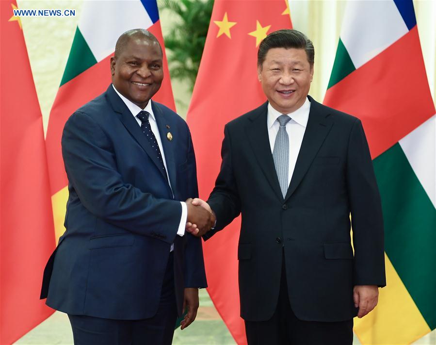 Xi Jinping rencontre le président centrafricain