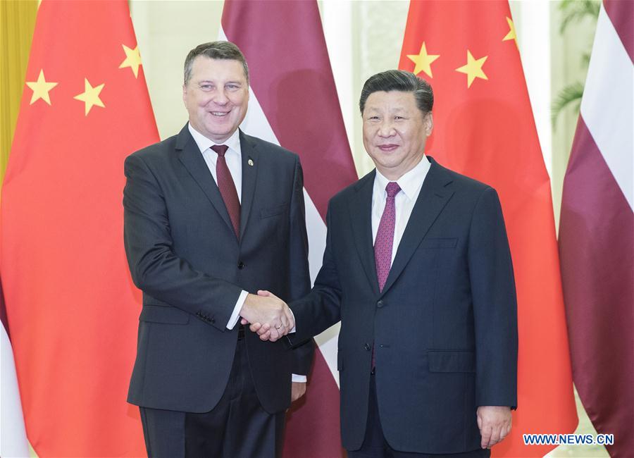 Xi Jinping rencontre le président letton