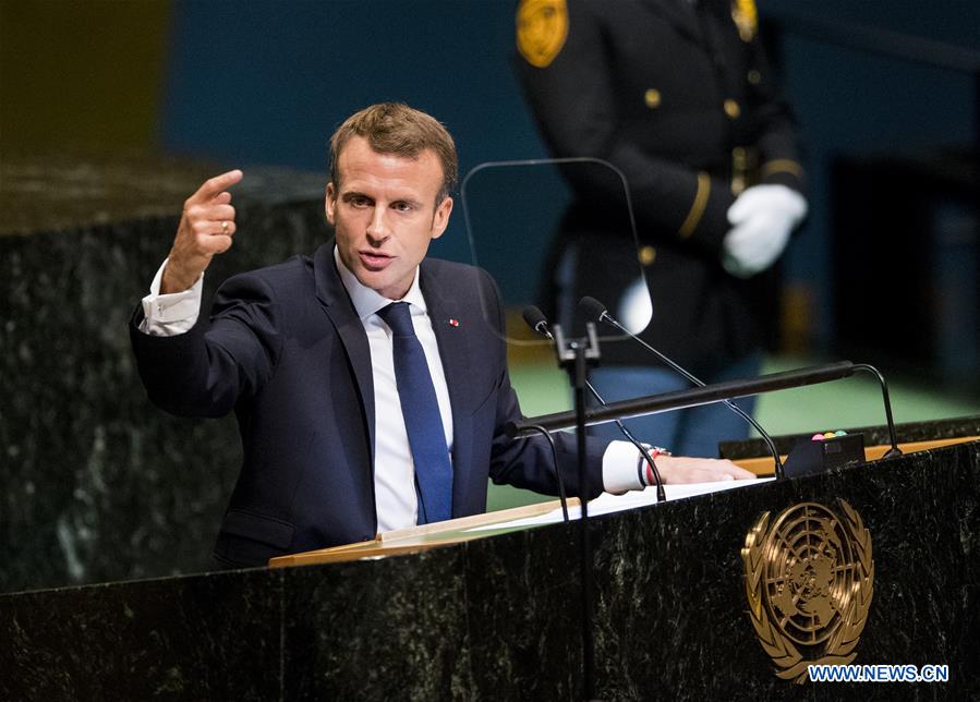 ONU : Macron fustige l'unilatéralisme et se pose en opposant à Trump