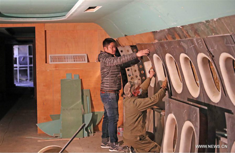 Liaoning : un villagois fabrique une maquette taille réelle d'un Airbus