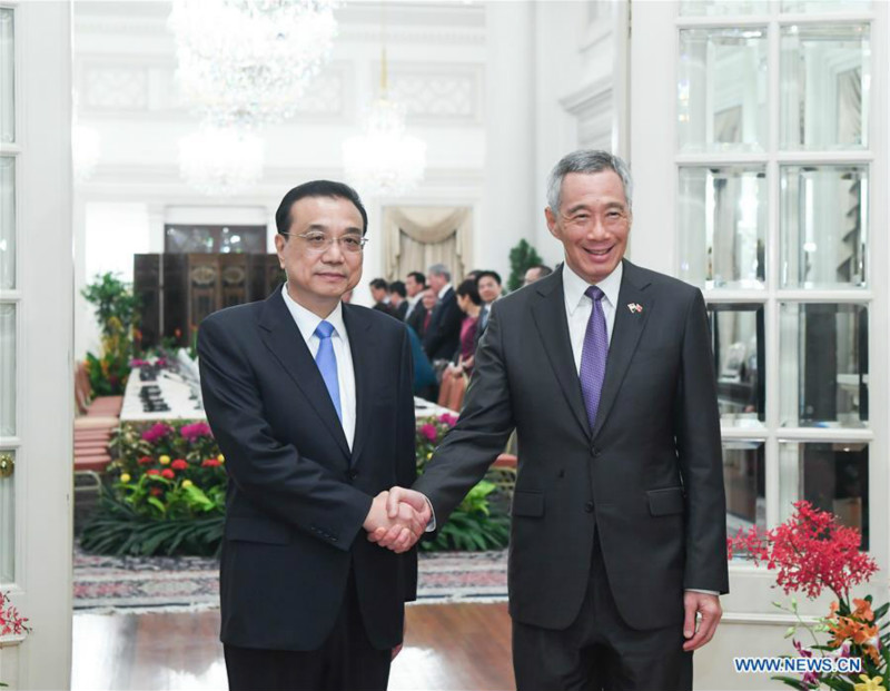 La Chine et Singapour vont approfondir leur coopération en matière de libre-échange et de stabilité régionale