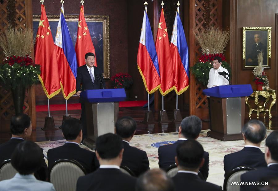 La Chine et les Philippines conviennent de renforcer leurs relations et de faire progresser ensemble la construction de 