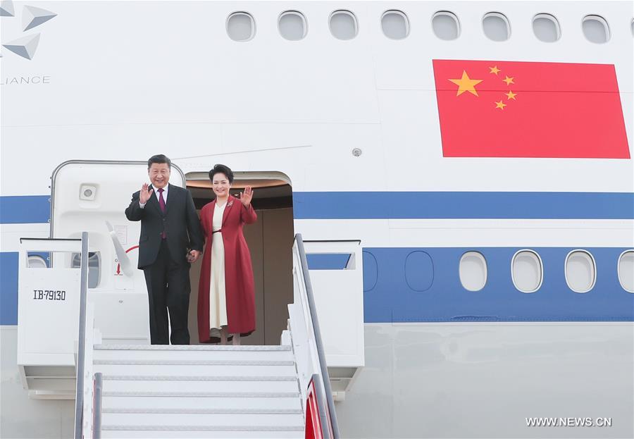 Le président chinois arrive en Espagne pour une visite d'Etat