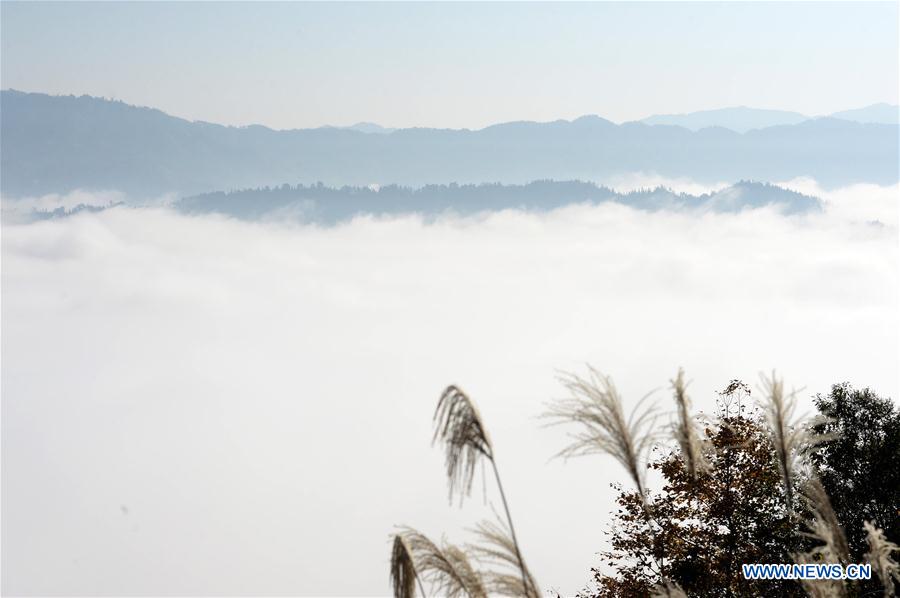 Beaux paysages de nuages dans le sud-ouest de la Chine
