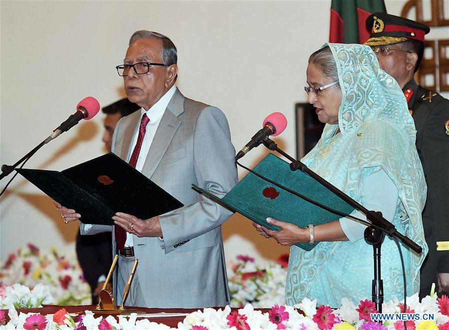 Bangladesh : la PM Hasina assermentée pour son 3e mandat consécutif